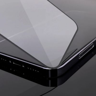 3. Wozinsky Vollkleber aus gehärtetem Glas für Motorola Moto G54 Vollbild mit Rahmen – Schwarz