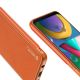 8. Dux Ducis Yolo elegantes Cover aus ökologischem Leder für Samsung Galaxy M30s orange