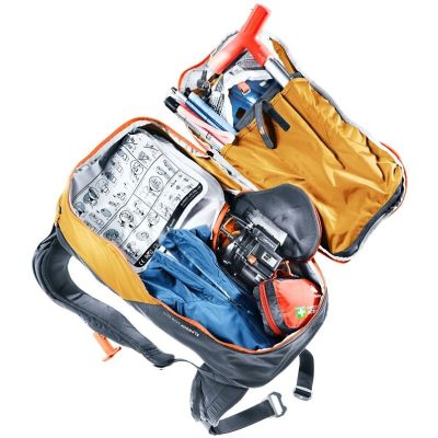 3. Deuter Alproof Lite 20 SL Rucksack – Zimt/Schwarz + Deuter Wash Center I Kosmetiktasche, Rosine/Caspia