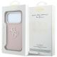 8. Guess Grained & Big Resin Logo Case für iPhone 18 Pro Max / 17 Pro Max - Pink