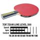 4. Tischtennisschlägerhülle, 3 Bälle, Top-Team, 500 Pots