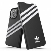 Adidas OR Booklet Case PU für iPhone 13 Pro / iPhone 13 - Schwarz und Weiß