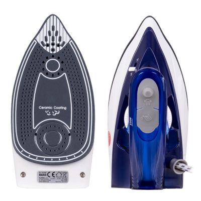 4. ELDOM DA50 900W Reisebügeleisen, blau, zum Trockenbügeln, mit Dampf 15 g/min, Dampf Boost 70 g/min