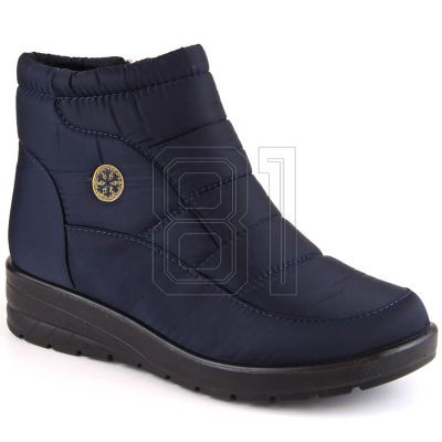 16. News W EVE437B marineblaue Schneestiefel mit Keilabsatz