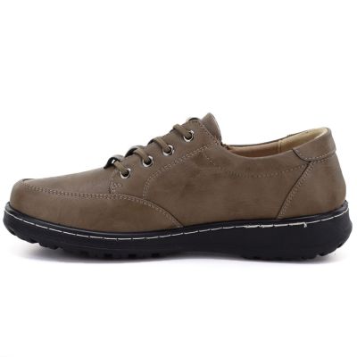3. Bequeme Damen-Halbschuhe mit Reißverschluss in Khaki Potocki TO90407