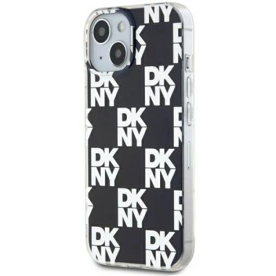 2. DKNY IML Checkered Mono Pattern Hülle für iPhone 15 Plus / 14 Plus – Schwarz