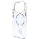 7. Karl Lagerfeld IML KL Script Logo MagSafe Hülle für iPhone 17 Pro – Transparent