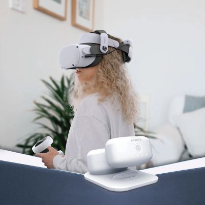 6. BoboVR BD2 Ladestation für BoboVR B2 externe Akkus + B2 Akku – Weiß