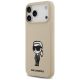 2. Karl Lagerfeld Silikonhülle mit Karl-Skizze und Logo (MagSafe) für iPhone 17 Pro Max – Braun