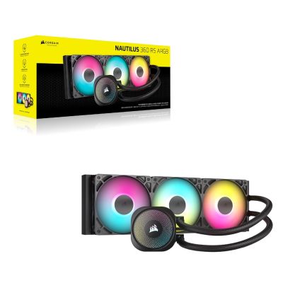13. CORSAIR NAUTILUS 360 ARGB, 360-mm-Radiator, Flüssigkeits-CPU-Kühler