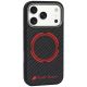 2. Audi RSQ Carbonfaser Sport Red Circle MagSafe Hülle für iPhone 18 Pro / 17 Pro - Schwarz