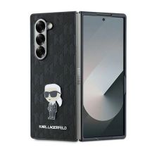 Karl Lagerfeld Saffiano Ikonik Pin Hülle für Samsung Galaxy Z Fold 6 – Schwarz