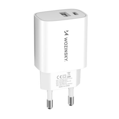 3. Wozinsky WGWCW USB-A USB-C 20W Wandladegerät - Weiß