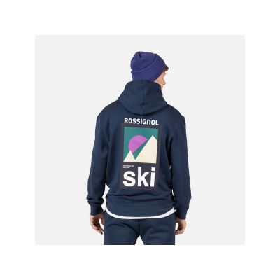 3. Herren-Sweatshirt ROSSIGNOL WATERFALL H RELAX SWEATSHIRT marineblau