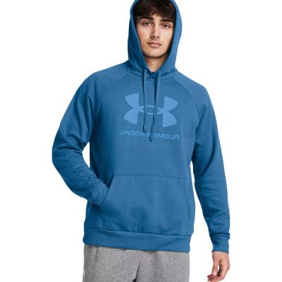 Herren-Hoodie Under Armour Rival Fleece Logo HD blau 1379758 406 M