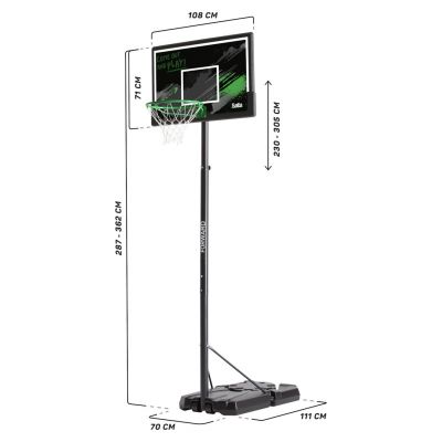3. Salta Forward Basketballkorb 108 cm x 362 cm