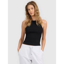 Schmal geschnittenes Damen-Rippstricktop 4F 4FRAW25TSLEF310-20S