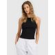 Schmal geschnittenes Damen-Rippstricktop 4F 4FRAW25TSLEF310-20S