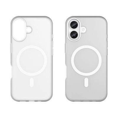 6. Magnetische Schleifhülle für iPhone 17, kompatibel mit MagSafe – Mattweiß