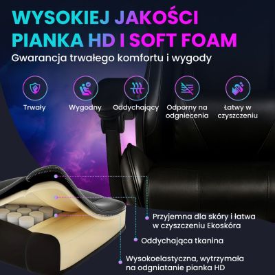 4. Extralink Gaming | Gaming-Stuhl | Bürostuhl, Drehstuhl, Schalensitz, Schwarz, G-524