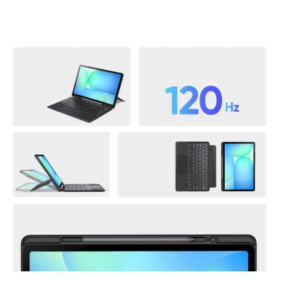 7. Dux Ducis (DK-Serie) Tastaturhülle für Samsung Tab S10 FE+ (Plus) – Schwarz