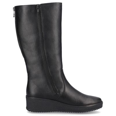 38. Rieker W RKR237B Wasserdichte Lederstiefel mit Lammwolle gefüttert