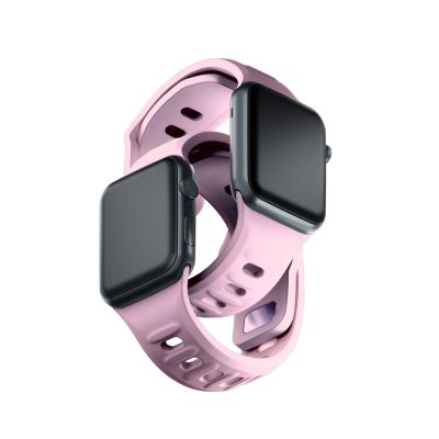 13. 3mk Silikon- Watch für Apple Watch 38 / 40 / 41 mm – Pink