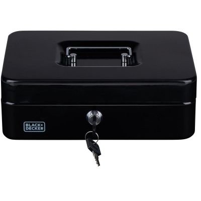 12. Metalletui für Geld und Dokumente, 25 x 8,5 x 18 cm, Black + Decker