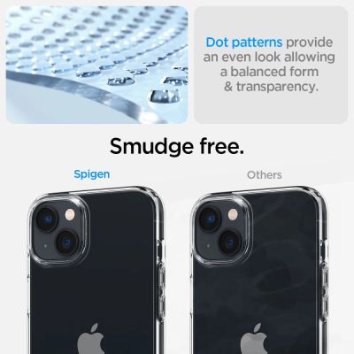 4. Set aus Spigen Crystal-Hülle und gehärtetem Glas für das iPhone 14 Plus – transparent
