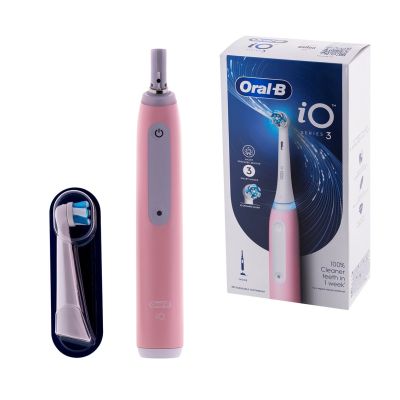 Elektrische Zahnbürste Braun Oral-B iO 3 PINK - magnetische Zahnbürste