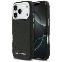 Karl Lagerfeld FW Stamped Karl MagSafe Hülle für iPhone 17 Pro - Schwarz