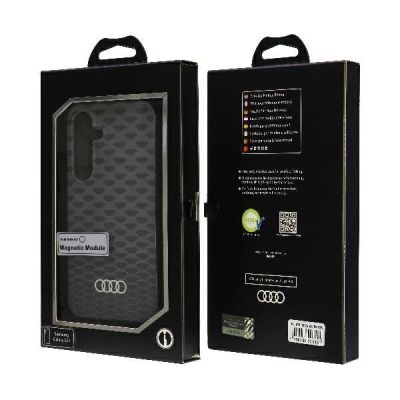 7. Audi IML Stitching Pattern MagSafe Case S24 S921 schwarz/schwarz Hardcase AU-IMLMS24-Q5/D3-BK
