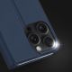 14. Dux Ducis Skin Pro Hülle für iPhone 16 Pro Max mit Klappe und Kartenfach – Blau