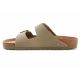 9. Birkenstock Rivet Logo Vegan Canvas Faded M 1023958 Pantoletten