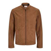 Jack&Jones JJEDYLAN CLEAN JACKET NOOS 12261197 COGNAC Kunstvelourslederjacke