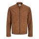 Jack&Jones JJEDYLAN CLEAN JACKET NOOS 12261197 COGNAC Kunstvelourslederjacke