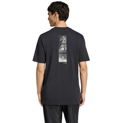 3. adidas Herren Outdoor Mountainbike Grafik T-Shirt schwarz KB2536