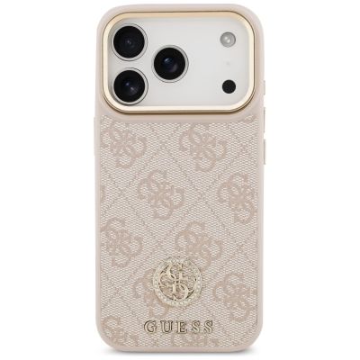 3. Guess 4G Strass Logo MagSafe Case für iPhone 17 Pro - Pink