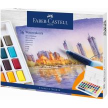 FABER CASTELL CS Aquarellfarben, 36 Farben, Würfel