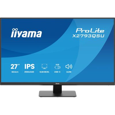 3. iiyama ProLite X2793QSU-B1 Computermonitor 68,6 cm (27") 2560 x 1440 px Quad HD LED Schwarz