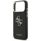 6. Guess Grained Big 4G Classic Logo Hülle für iPhone 17 Pro Max - Schwarz