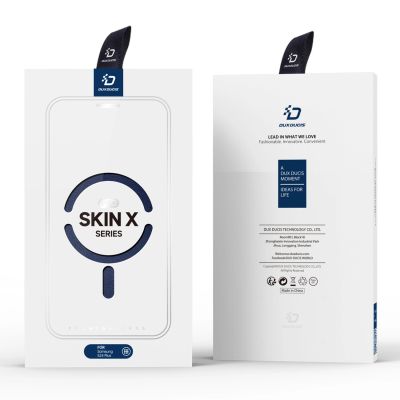 12. Dux Ducis Skin X Pro Hülle für Samsung S24+ mit Magnetring und Klappe – Blau