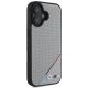 4. BMW M Perforierte Tricolor Line MagSafe Hülle für iPhone 16 - Grau
