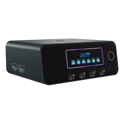 ICY BOX IB-PS2401 Universelles schwarzes AC-Schnelllade-Internes