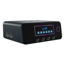 ICY BOX IB-PS2401 Universelles schwarzes AC-Schnelllade-Internes