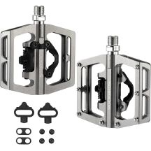 Rockbros PD15-TI Silberne Fahrradpedale