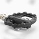 3. Rockbros M108 Nylon Half-Lock Doppelseitige Fahrradpedale - Schwarz
