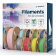 2. Flashforge Filament, flexibles PLA | 3DP-PLA-FL-01-W | Durchmesser 1,75 mm, 1 kg/Spule | Weiß