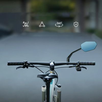 5. Rockbros F-253W blendfreier Fahrradspiegel mit Carbonfaserarm – rechts