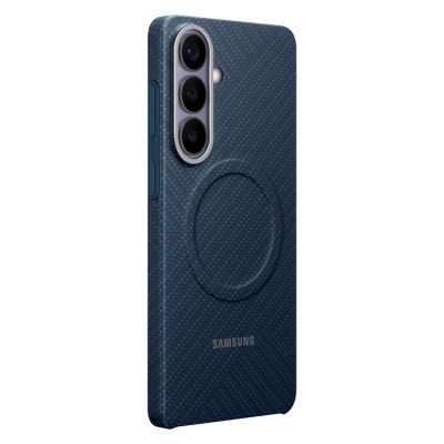 3. Samsung Carbon Magnet Case für Samsung Galaxy S26+ kompatibel mit MagSafe – Marineblau